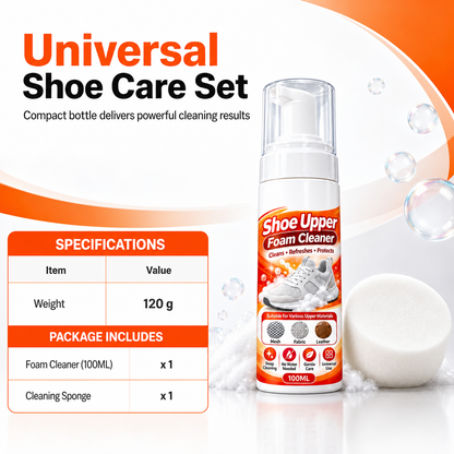 👟🔥Rinse-Free Foam Shoe Cleaner for Multiple Surfaces ✨