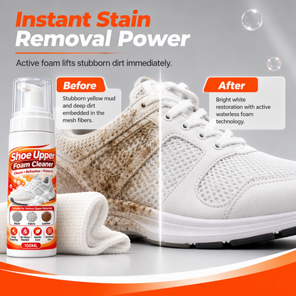 👟🔥Rinse-Free Foam Shoe Cleaner for Multiple Surfaces ✨