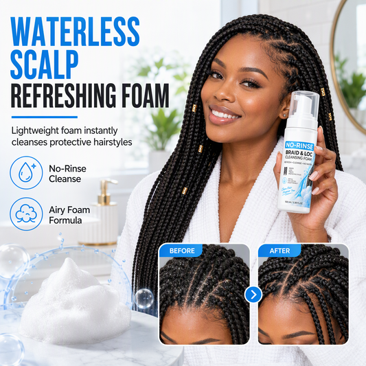 🔥Refresh Braids Instantly! Waterless Scalp Cleansing Mousse