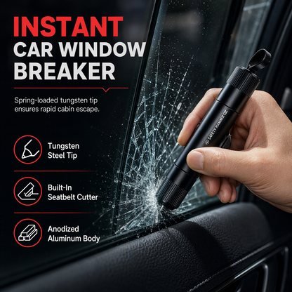 Mini Portable Car Safety Hammer & Window Breaker