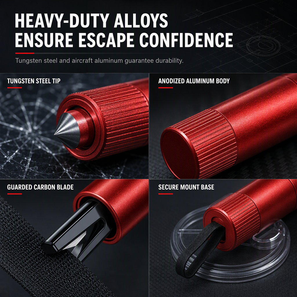 Mini Portable Car Safety Hammer & Window Breaker