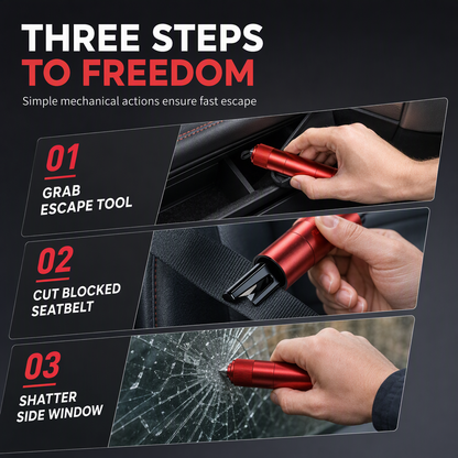Mini Portable Car Safety Hammer & Window Breaker
