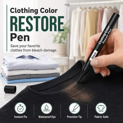Restore Faded Fabric Instantly! Cotton & Linen Color Repair Pen