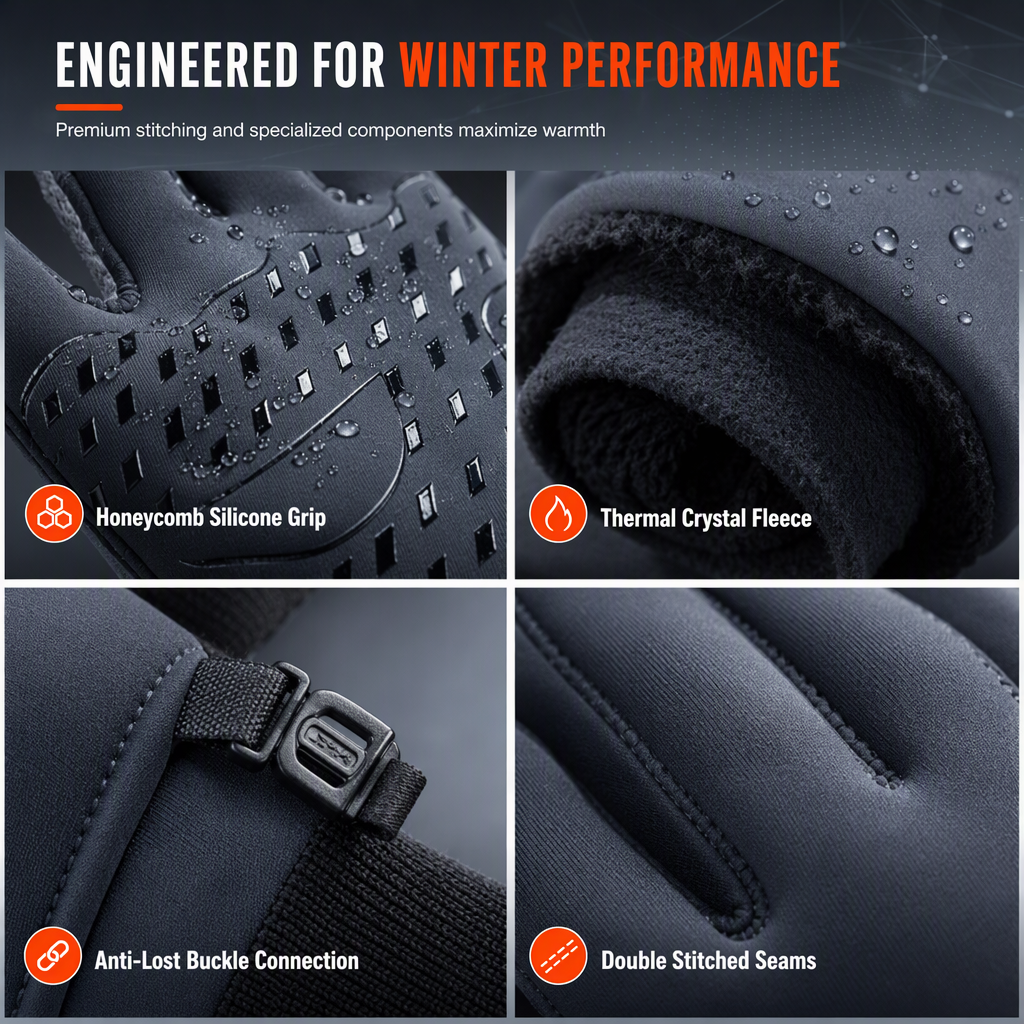 High-quality Thermal Gloves – Warm, Touchscreen, Non-slip