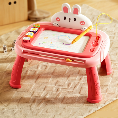 🎨👶 4-in-1 Evolving Magnetic Drawing Board for Kids |removable feet & zero smudges