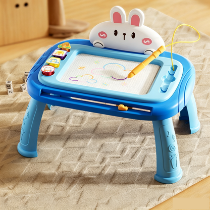 🎨👶 4-in-1 Evolving Magnetic Drawing Board for Kids |removable feet & zero smudges