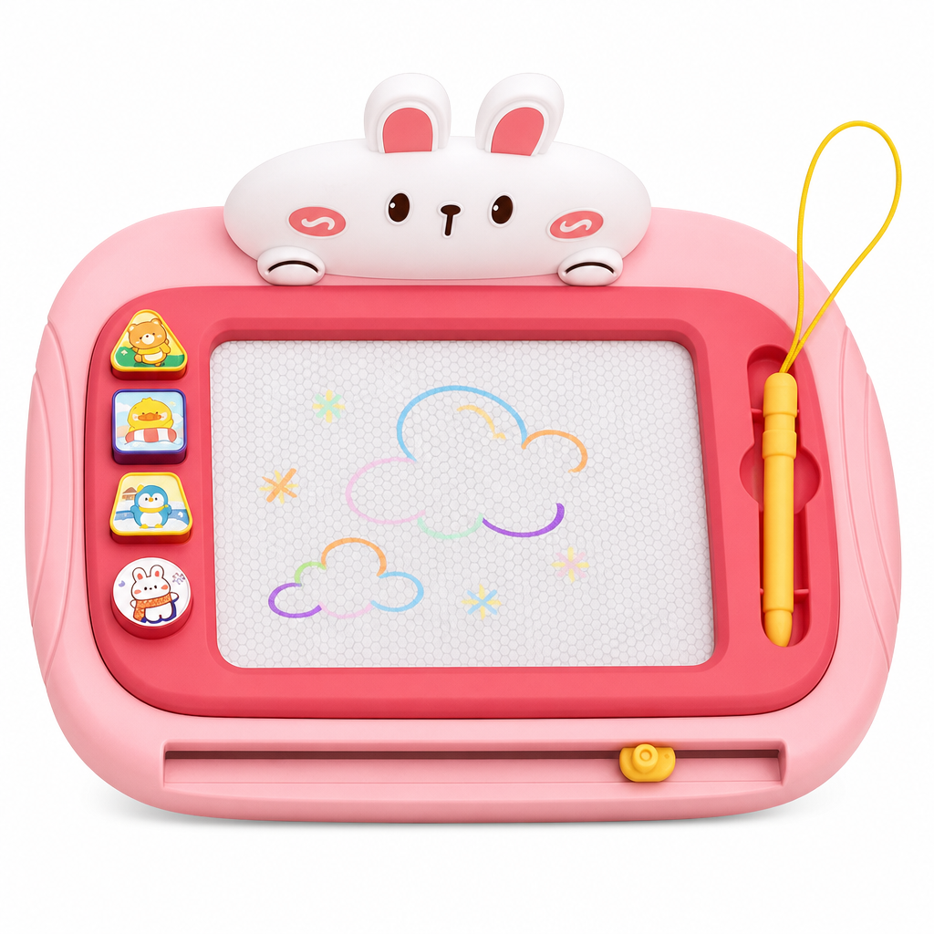 🎨👶 4-in-1 Evolving Magnetic Drawing Board for Kids |removable feet & zero smudges