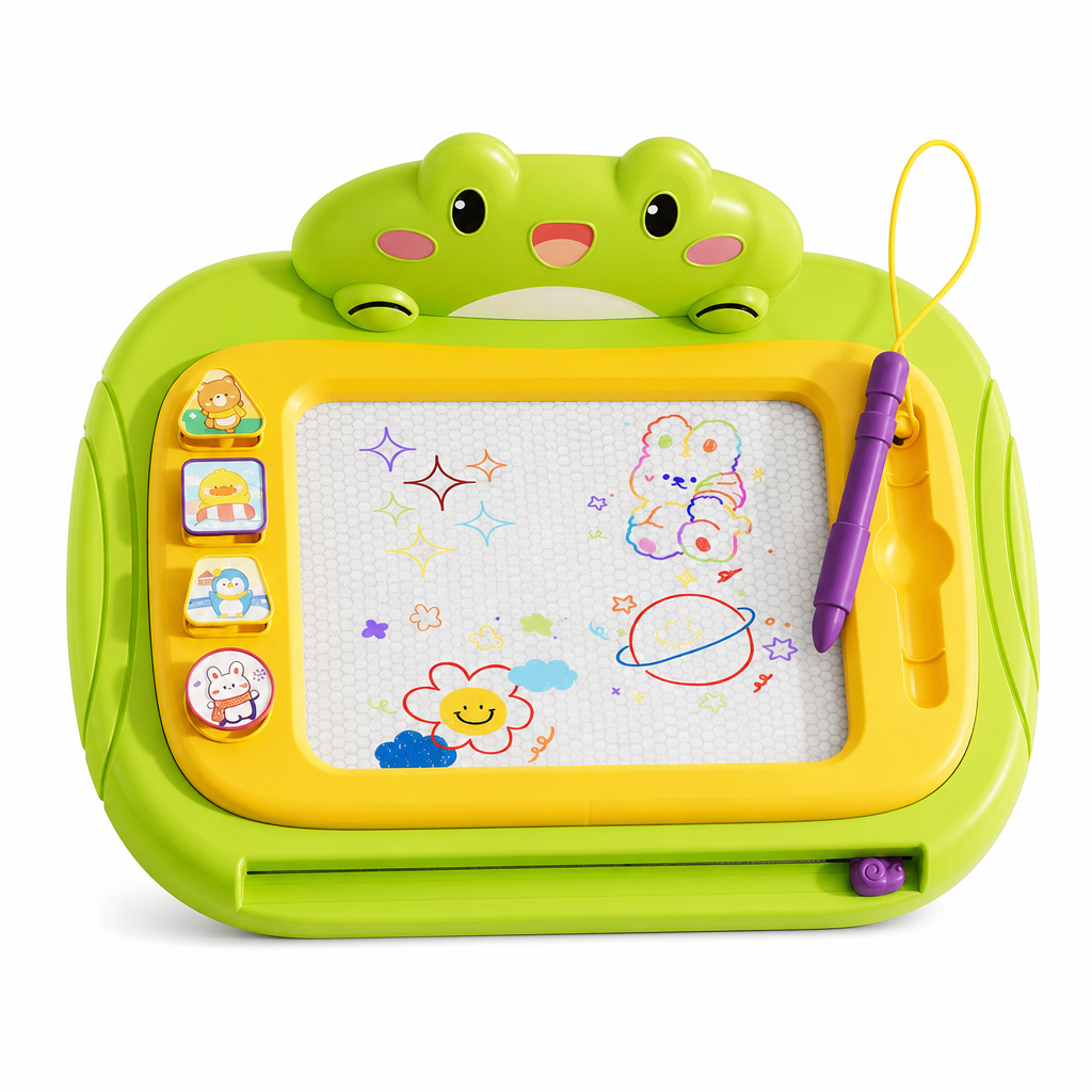🎨👶 4-in-1 Evolving Magnetic Drawing Board for Kids |removable feet & zero smudges