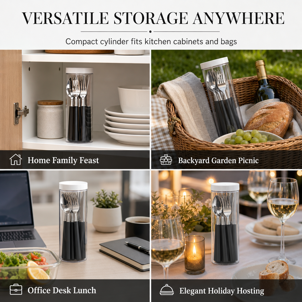 Stainless Steel Flatware Set for Hotel and Home Use