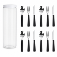 Cylindrical silver 12 PCS (3PCS  x 4)