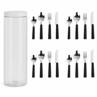 Cylindrical silver 16 PCS  (4PCS x 4)