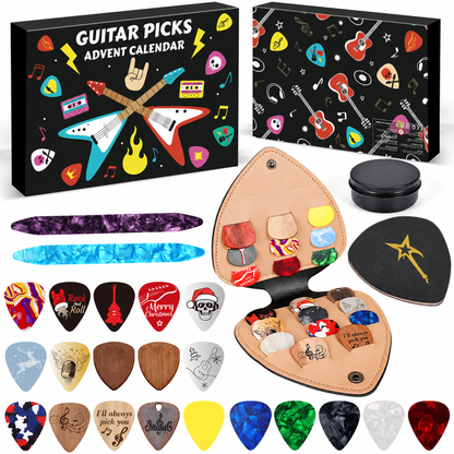 🎄🎸 Christmas Guitar Pick Countdown Blind Box