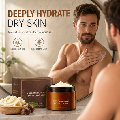 🥳2026 HOT SALE🧴💪Men's Daily Moisturizing Body Butter – shea butter & jojoba oil deeply hydrate dry skin🛡️✅
