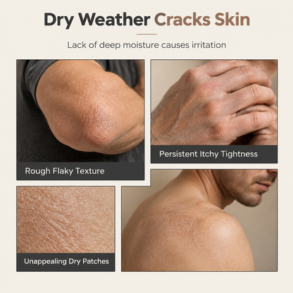 🥳2026 HOT SALE🧴💪Men's Daily Moisturizing Body Butter – shea butter & jojoba oil deeply hydrate dry skin🛡️✅